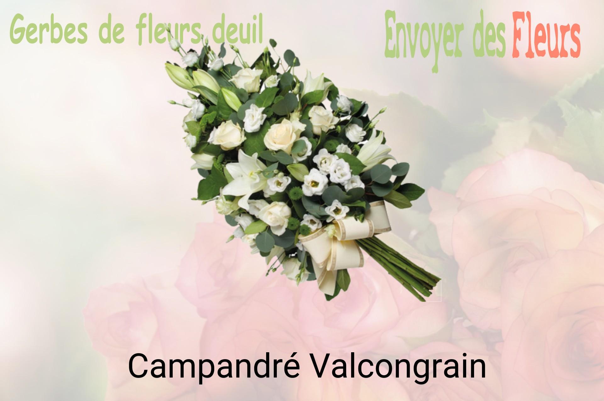Gerbe de fleurs de deuil livrée à Campandré-Valcongrain